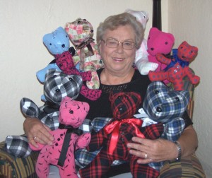 Jan Stewart makes Memory Bears